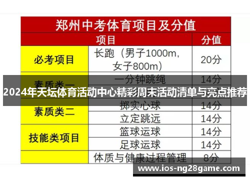 2024年天坛体育活动中心精彩周末活动清单与亮点推荐 2024年天坛体育活动中心精彩周末活动清单与亮点推荐